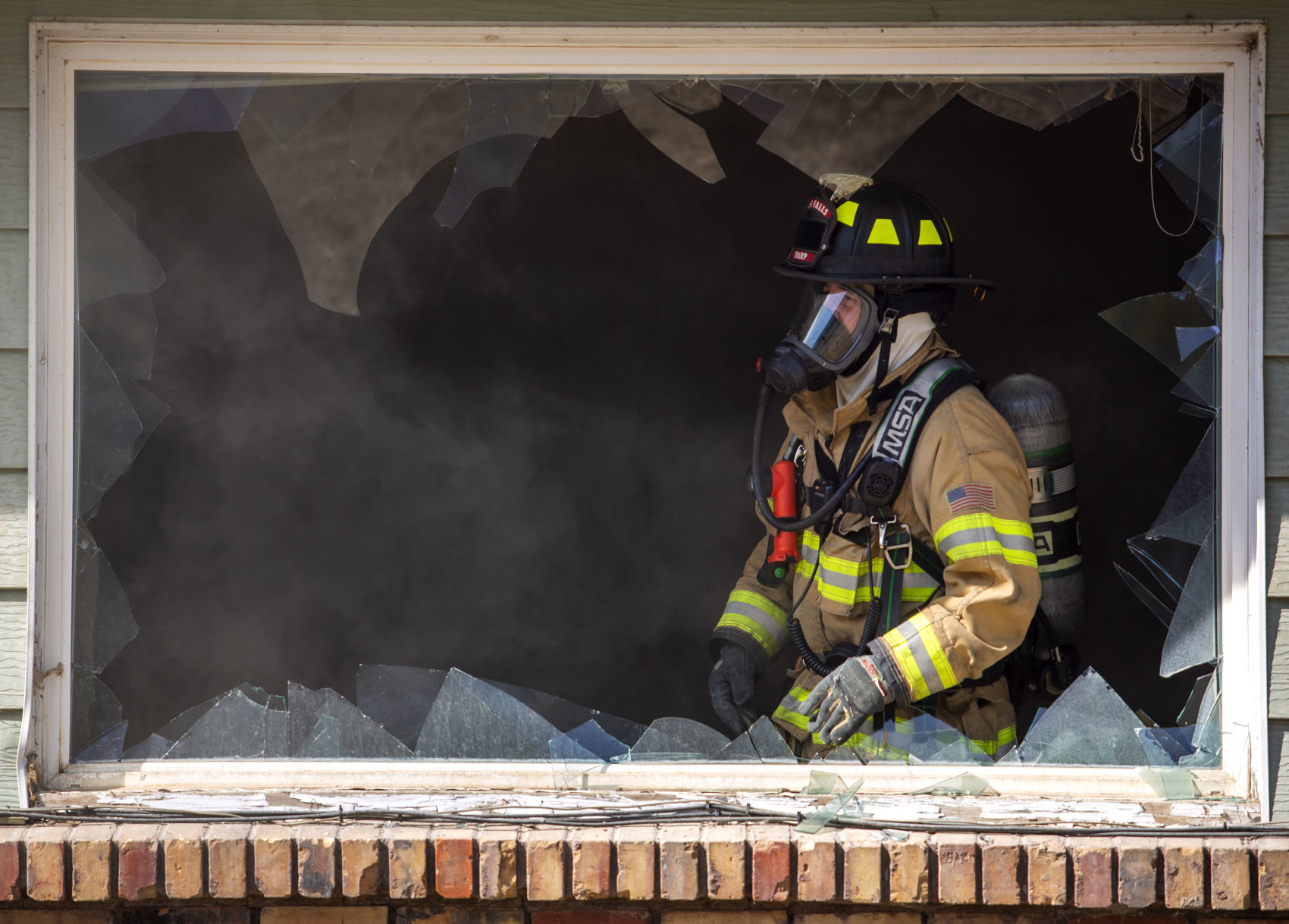 Firefighters train with a control burn